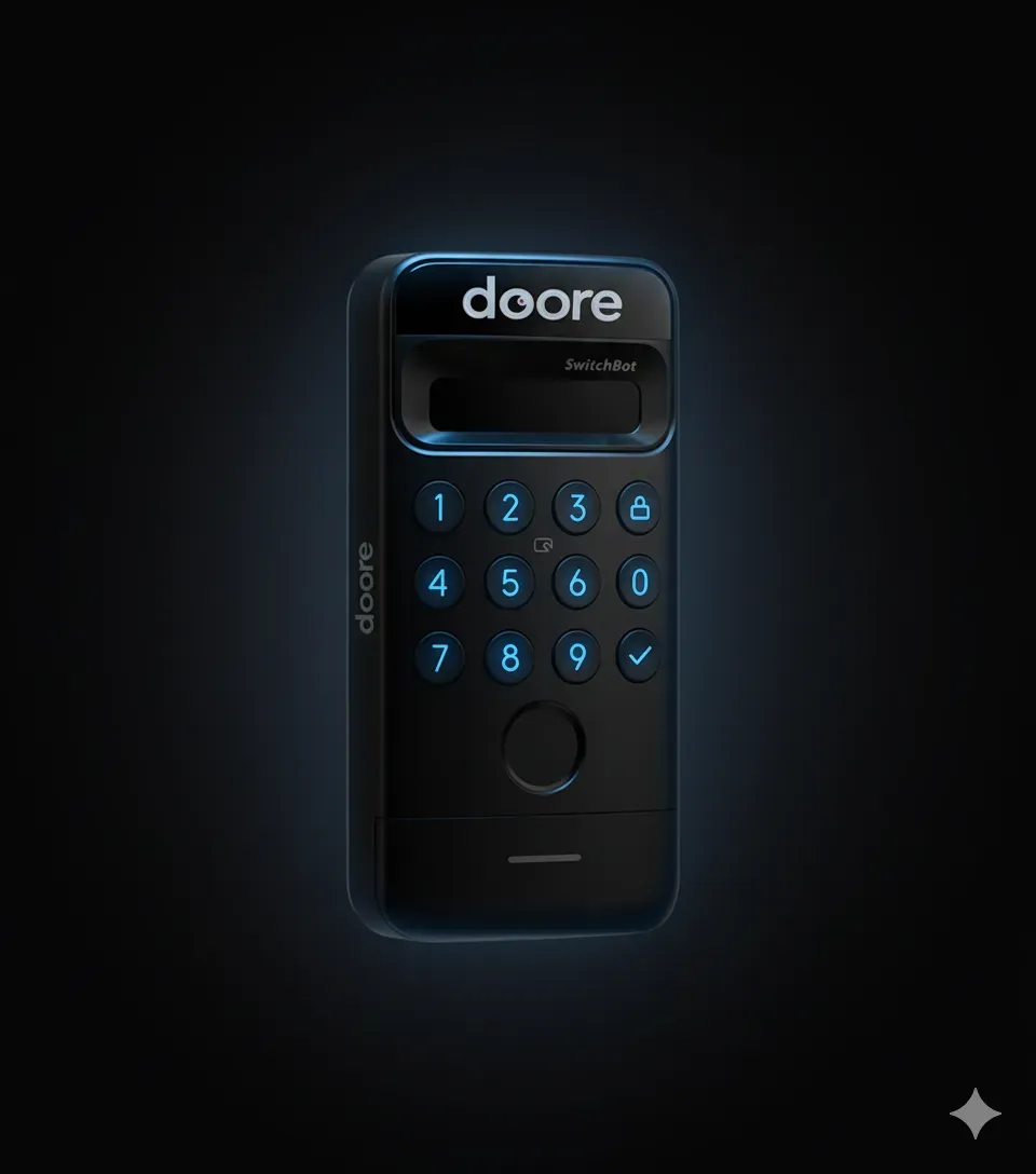 מנעול חכם לדלת עם מצלמה - doore xr 360 עם מצלמת 2K משולבת